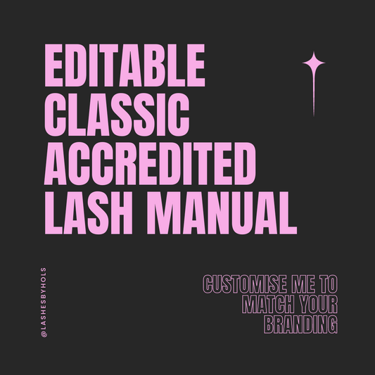 Editable Classic Accredited Lash Manual