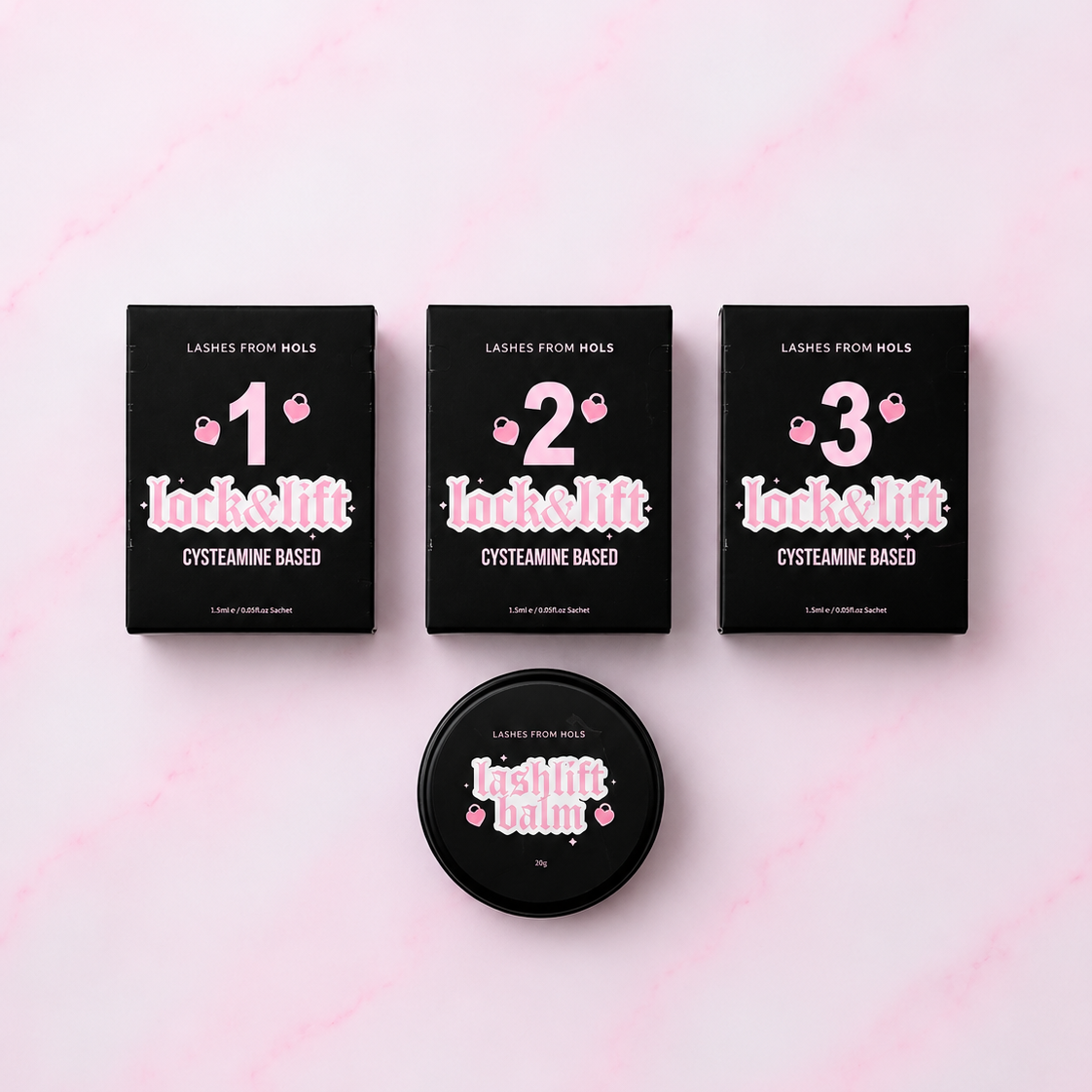 Korean Lock & Lift Bundle with Cysteamine (Step 1,2,3 & Balm)