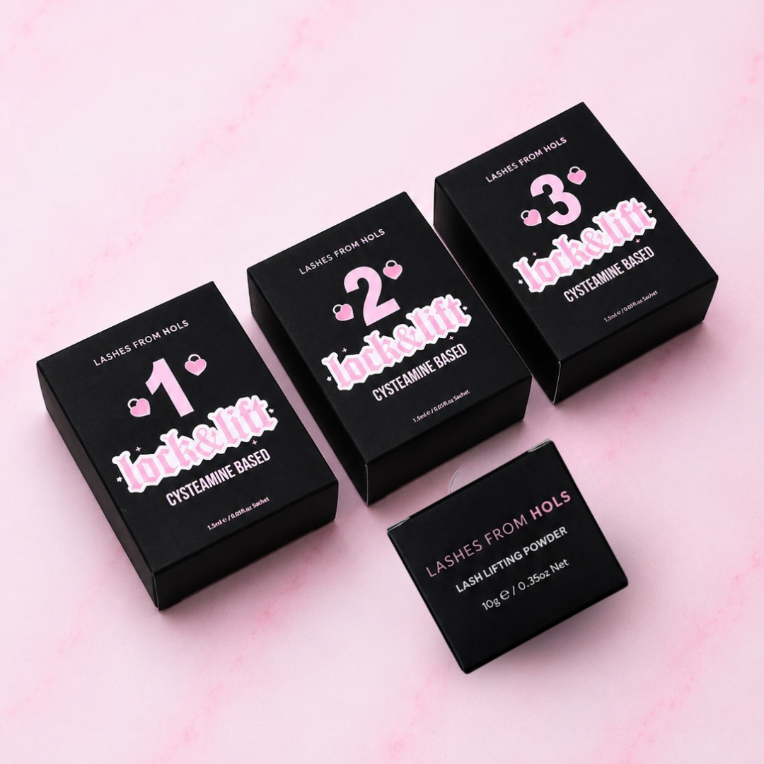 Korean Lock & Lift Bundle with Cysteamine (Step 1,2,3 & Lash Lifting Powder)