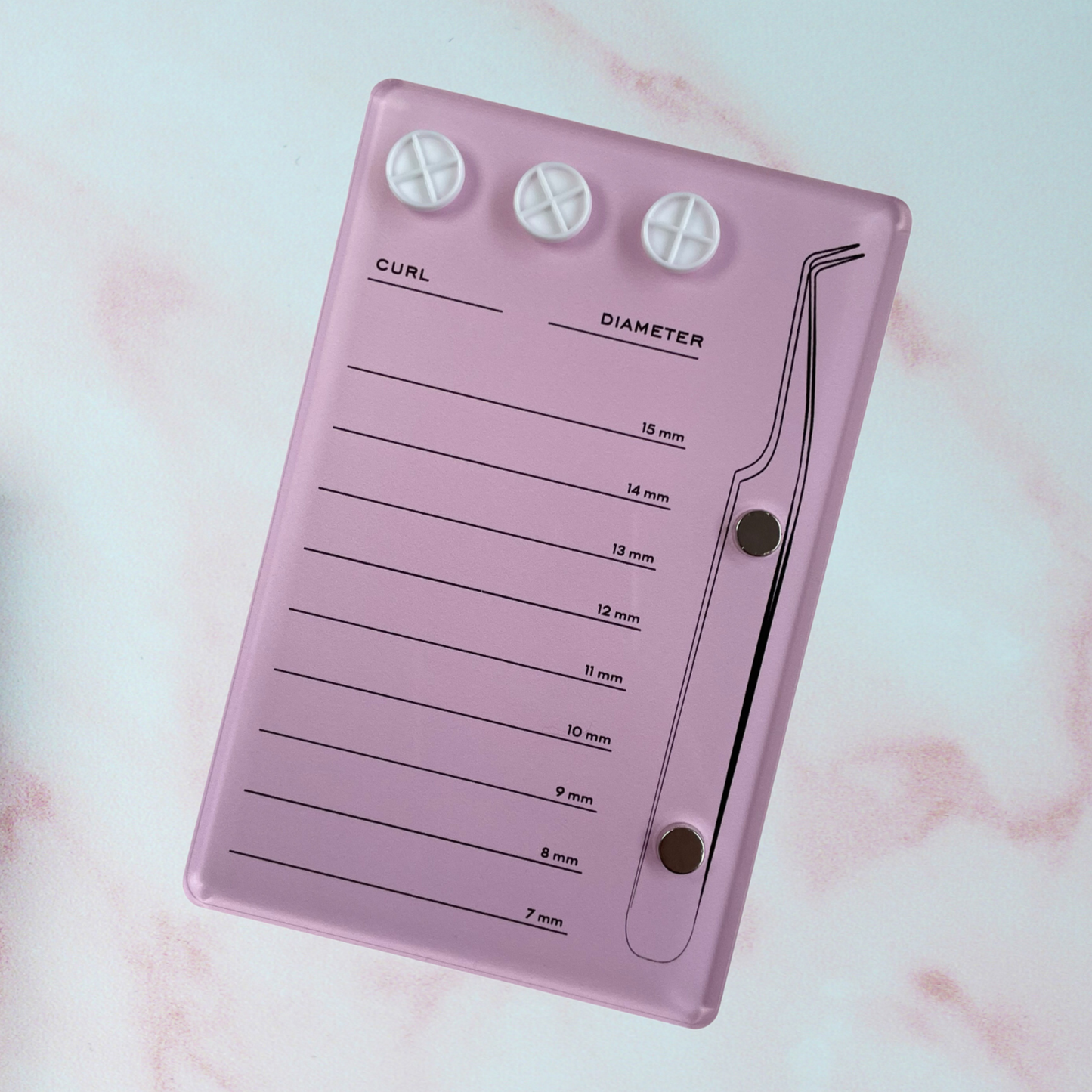 Lash Tile with Tweezer Magnet