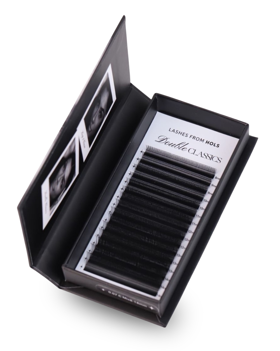 Double Classics lash tray, classic lash extensions