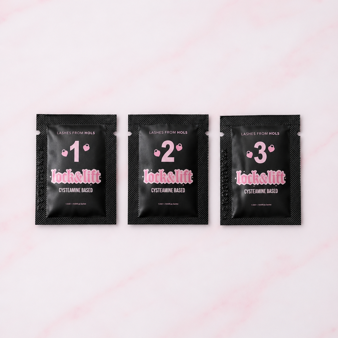 Korean Lash Lifting System Sample Pack (Step 1, Step 2 & Step 3)