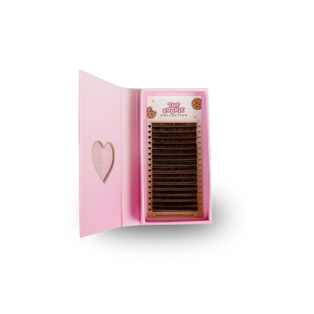 EASY  Fanning brown lash tray 0.05