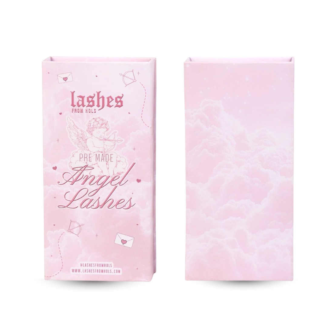 Black pre made angel lash fans tray