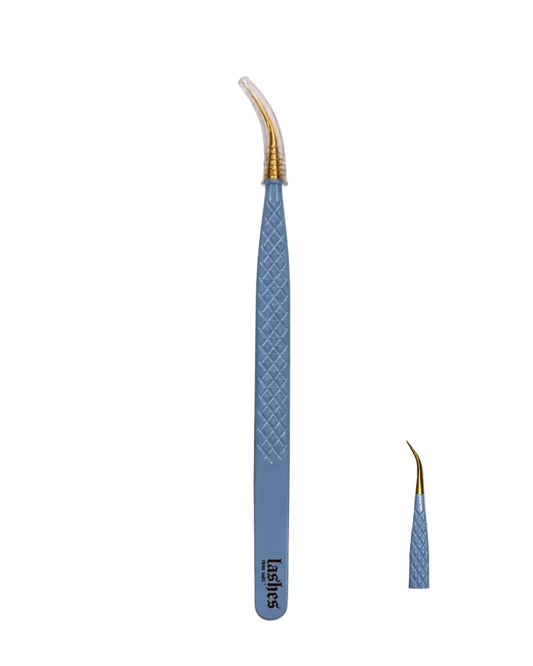  slim curved isolation tweezer blue